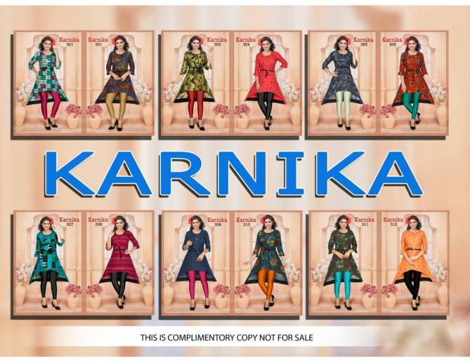 Trendy Karnika 3 Latest Designer Fancy Ethnic Regualr Wear Heavy Pure Rayon Printed Kurtis Collection
